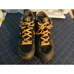 Converse Coolidge Mid Black And Gold Men's Size 11 Suede Sneakers